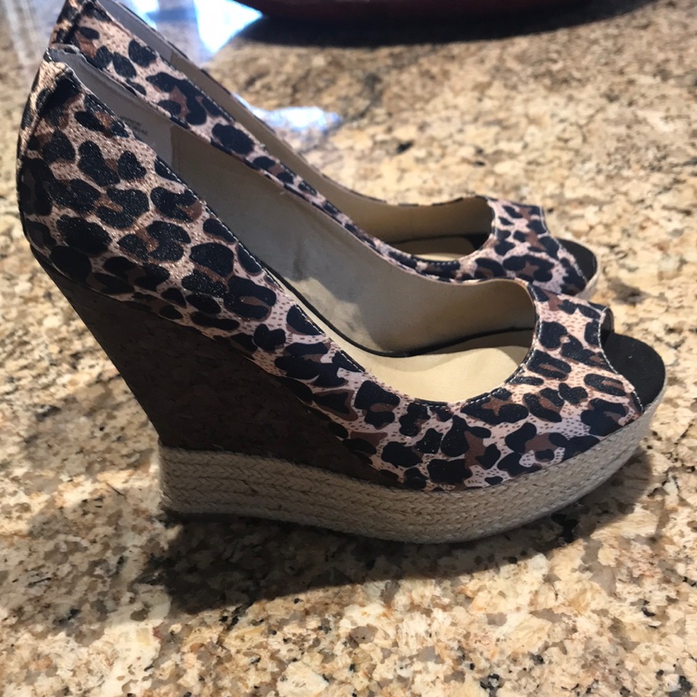 Leopard stacked wedge - Picture 2 of 4